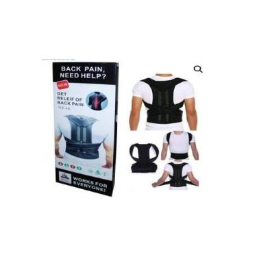 Imagem de Cinta corretora de postura traseira ajustável para mulheres e homens -
