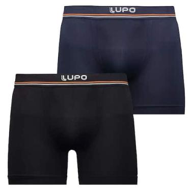 Imagem de Kit 2 Und Cueca Boxer Adulto Sem Costura Lupo Microfibra Alta Qualidad