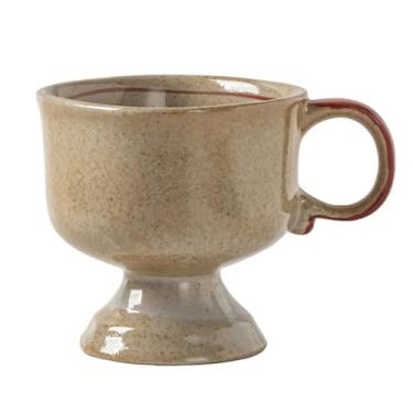 Imagem de URGDWEKJY Caneca de viagem cálice cerâmica amassada à mão copo de sobremesa copo de leite vitrificado em forno copo de café cappuccino copo de café reutilizável, 01