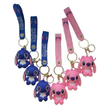 Imagem de Kit 6 Chaveiros Stitch para lembrançinha presente com um design adoráv