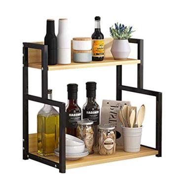 Imagem de Prateleira para temperos, prateleiras de louça, micro-ondas, para cozinha, banheiro, economia de espaço