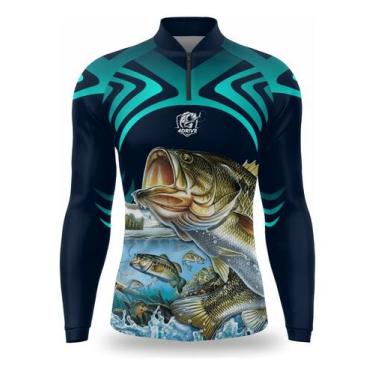 Imagem de Camisa De Pesca Infantil Uv50 Camiseta Pescaria Proteção Uv - Duart Fi