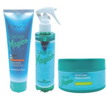 Imagem de Kit Lowell Cacho Magico Shampoo, Mascara 240g e Ativador