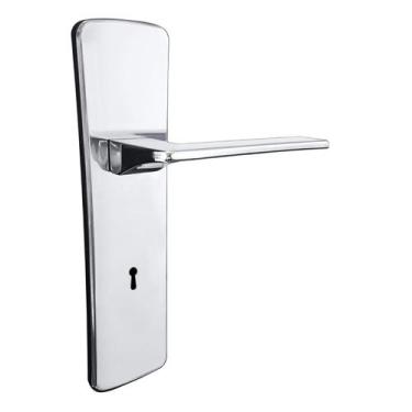 Imagem de Fechadura Interna Safira Espelho Cromado 55mm União Mundial - Unio Mun