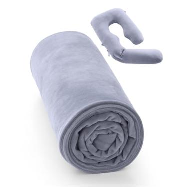 Imagem de Almohada de Embarazo Momcozy Dreamlign U Pro con Funda de Terciopelo, 