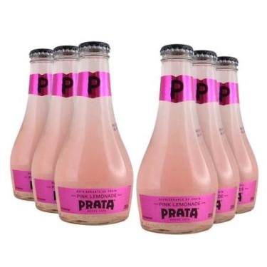 Imagem de REFRIGERANTE PRATA PINK LEMONADE 200ML PACK C/6UNID