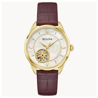 Imagem de Relógio Bulova Feminino Ref: 97l179 Sutton Automático Dourado