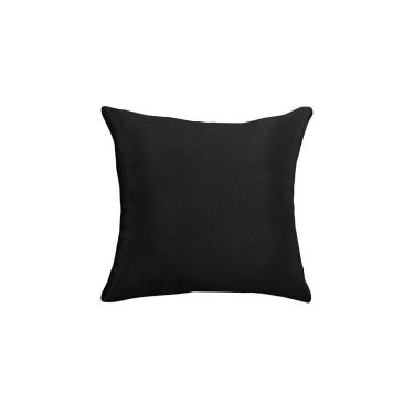 Imagem de Capa Almofada Preto Lisa Gorgurao 43cm SEM Enchimento