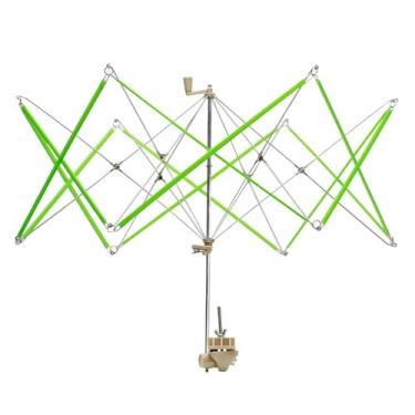 Imagem de UGPLM Suporte para tricô, enrolador de fios Swift, equipamento de artesanato estável, máquina de tricô, ferramenta para mesa de aniversário