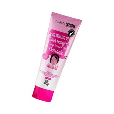 Imagem de Gel Facial Peel Off Rosa Mosqueta e Argila Rosa, 60g, com Ácido Hialurônico, para Limpeza Facial