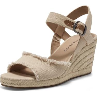 Imagem de Lucky Brand Sandália feminina Mindra Espadrille Wedge, Macadâmia, 41