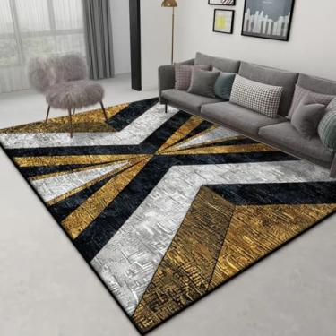 Imagem de Tapete geométrico grande | Tamanho personalizado para sala de estar, sofá e decoração de quarto (180 x 260 cm (70 x 101 pol.) / zy-250802014555)