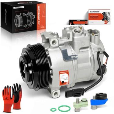 Imagem de A-Premium Compressor de ar condicionado AC com embreagem compatível com Mercedes-Benz E250 2016, E350 2012-2014, GLK350 2014-2015, C350 2013-2015