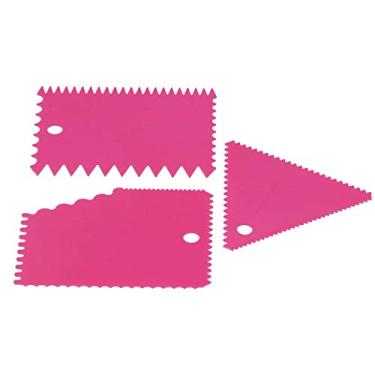 Imagem de Zhjvihx Raspador de Creme, Bolo Durável, Creme Picado Mais Suave, Forte 3 Unidades/conjunto, Muito Durável, Reutilizável, Não Tóxico, Flexível Com Máquina de Lavar Louça, Seguro para Raspar Com pá