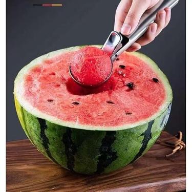 Imagem de 2 unidades Colher Pegador De Sorvete E Açaí Concha Em Aço Inox18cm Reforçada(1)