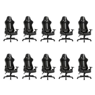 Imagem de Kit 10 Cadeiras Gamer Atlético Mineiro Cam 3318 Espresso Móveis