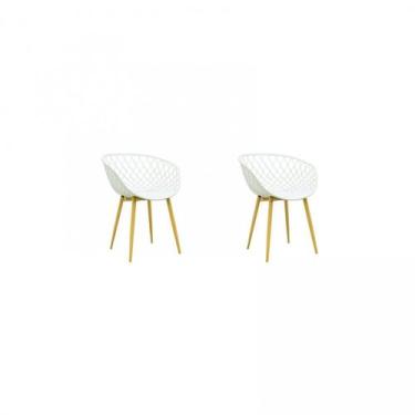 Imagem de Kit 2 Cadeiras com Braços Polipropileno Clarice - Rivatti