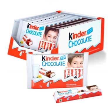 Imagem de Chocolate Kinder, 1 Caixa com 60 Barrinhas