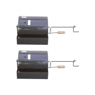 Imagem de Kit Torrador De Café E Grãos Com 2 Peças Cilindrico 6 Litros - Cor: Preto