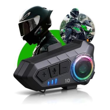 Imagem de Fone Bluetooth para Capacete – Som Nítido, Bateria 32h, Resistência IPX7, Microfone Embutido e Conexão Estável – Ideal para Motociclistas, Viagens e Chamadas em Movimento