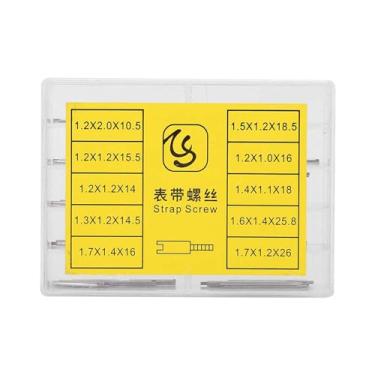 Imagem de Yinhing Assista Pinos de Banda, Assista Pinos Strap Parafuso de Parafuso Relojoeiro Acessórios para Ferramentas Reparo 2xoxes Assistir Banda Link Cotter Kit Substituição Relógios Relógio Com Caixa