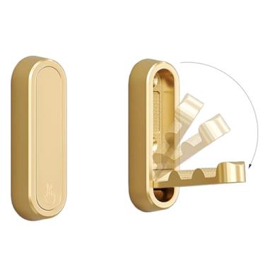 Imagem de XSGTZMJ 2 ganchos dobráveis para casacos, ganchos de parede resistentes feitos de liga de zinco, ganchos de parede dobráveis para pendurar casacos, cachecóis, chapéus, roupões de banho, chaves, bolsas