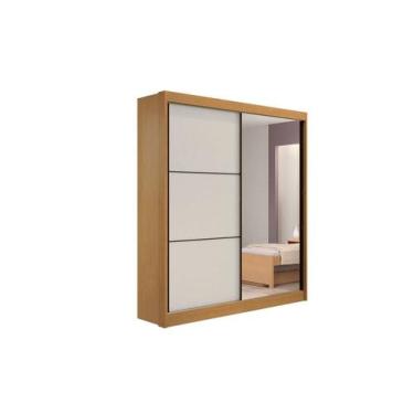 Imagem de Guarda Roupa Casal Athenas 2 Portas 3 Gavetas com Espelho sem pés - D'
