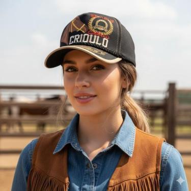 Imagem de Boné Country Preto Agro Brabus Bordado Cavalo - NoBrand