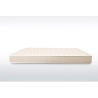 Imagem de Colchão Solteiro Dupla Face Veludo Marfim e Branco 100% Espuma Densidade D33/D28 Altura 25cm 88x188cm Durmae