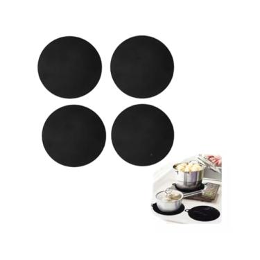 Imagem de Tapete Almofada Silicone Preto Protetora Fogão De Indução Descanso Assadeira (VERMELHO)