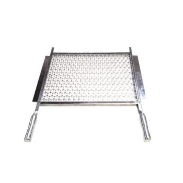 Imagem de Grelha Churrasqueira Pré-moldada 56x40cm Aço Inox - Pantheon Inox