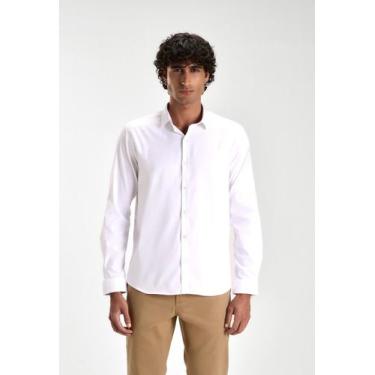 Imagem de Camisa Docthos Relaxed Fit Manga Longa Poliamida, 001 branco, M