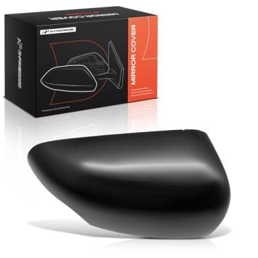 Imagem de A-Premium Tampa do espelho retrovisor do lado do passageiro - compatível com Ford Ranger 2019 2020 2021 2022 2023 - preto liso, com furo de seta