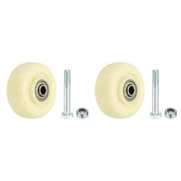 Imagem de PATIKIL Rodas de cadeira de escritório 2,95 x 1,2, pacote com 2 rodas giratórias de substituição para cadeira de escritório rolamento suave e silencioso com rolamento para tapete de madeira, carrinho