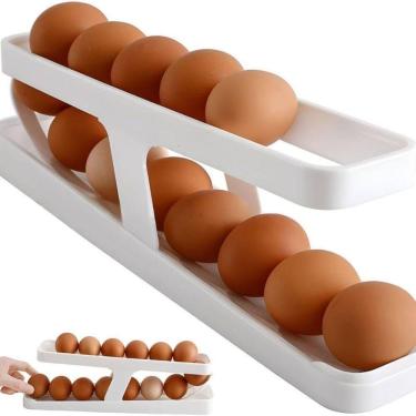 Imagem de Dispenser Ovos Rolantes Geladeira Facilita O Acesso Aos Ovos