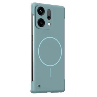 Imagem de FWYANZH Azul, X9, capa magnética para Oppo Find X9/X9pro, ultrafina, sem bordas, capa traseira de telefone com proteção de lente com tudo incluído, capa antiarranhões