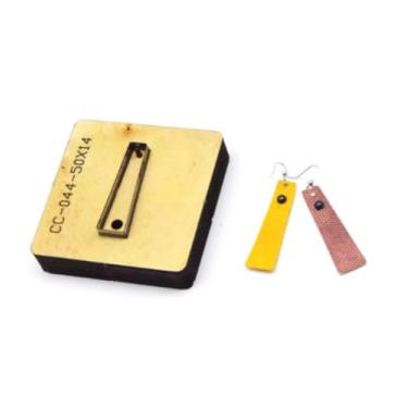 Imagem de YJIUYUANQ Matrizes de corte de couro, brincos ferramenta de perfuração de madeira para projetos de artesanato DIY