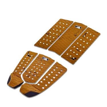 Imagem de Almofada de tração de EVA de 3/6 peças para prancha de surf, adesivo profissional/aplica todas as pranchas - pranchas de surf, shortboards, longboards, skimboards/várias opções de cores (marrom-6P)