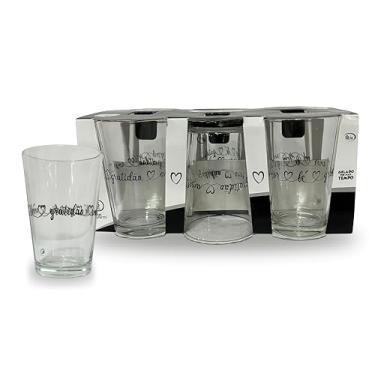 Imagem de COPO DE VIDRO GRATIDÃO 200ml SEU LAR KIT/6