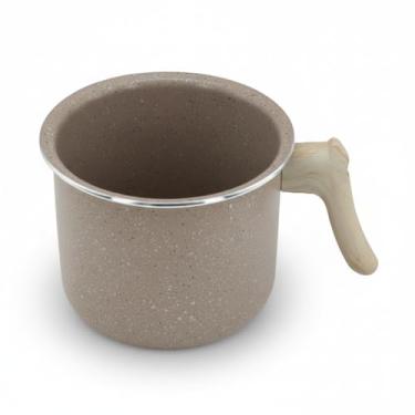 Imagem de Leiteira Jarro Premium Indução Textura Granito Ø14cm Cabo Bambu