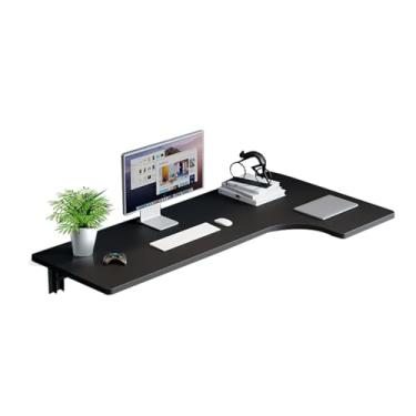 Imagem de Mesa de parede dobrável, mesa de computador pequena em forma de L, mesa de estilo simples moderno para escritório doméstico mesa de canto mesa de canto mesa de computador (80 x 60 x 35 cm/31,4 x 23,6
