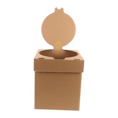 Imagem de kowaku Vaso sanitário dobrável com tampa, caixa de armazenamento leve, banquinho portátil, penico de viagem para caminhadas, de barco, pesca,