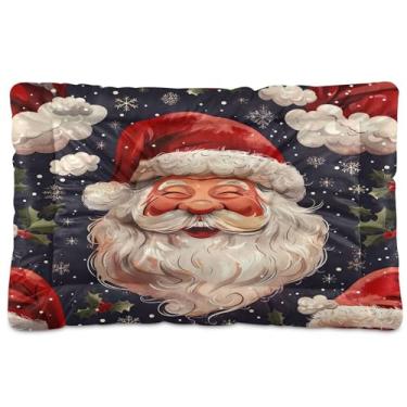 Imagem de SEHANY Cama de Natal para cães e gatos com fundo antiderrapante, cama de canil, colchão macio para animais de estimação, lavável, para cães pequenos, médios e grandes, gatos, 91 x 61 cm