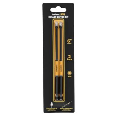 Imagem de toolant Brocas Torx de ultra impacto de 15 cm (T30), haste hexagonal de 1/10.2 cm, broca estrela de parafusamento de aço S2, pontas usinadas CNC, pontas magnéticas, com caixa de armazenamento