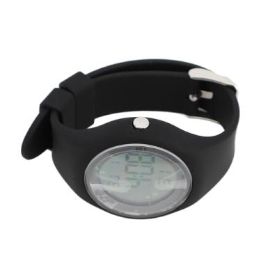 Imagem de Generic Relógio Esportivo Digital Infantil, Alarme, Cronômetro, Pedômetro Com Luz de Fundo, Resistente a Choques, Ideal para Diversas Atividades Esportivas, Resina de Silicone, Aço Inoxidável (Preto)