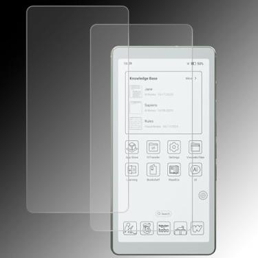 Imagem de LaoShuSheng Protetor de tela fosco antirreflexo para leitor VIWOODS AiPaper de 15.6 cm (pacote com 2) antiimpressão digital, película macia de PET nano fosco anti-explosão (fosco)