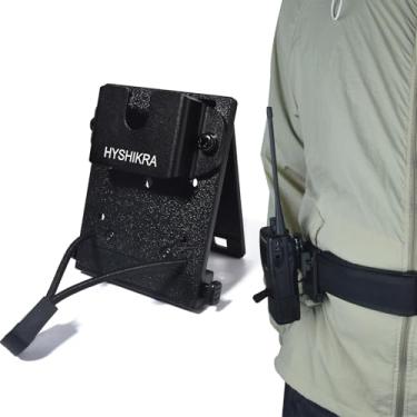 Imagem de HYSHIKRA Cinto de rádio bidirecional 3 em 1, acessórios de desmontagem rápida, para rádio portátil/alto-falante/alto-falante de rádio móvel compatível com Baofeng Motorola Quansheng Walkie Talkie