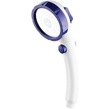 Imagem de YYBOES Cabeça de chuveiro de chuveiro com filtro de chuveiro elétrico O chuveiro é ajustado por três engrenagens para ajustar o nível de água. Desacoplamento abdominal de economia de água de alta