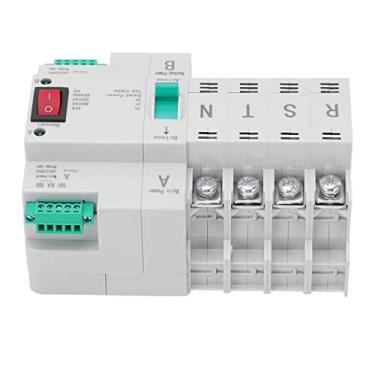 Imagem de aqxreight Interruptor de Transferência Automática de Energia Dupla 4P Din Rail Tipo Interruptor de Transferência de Energia para Caixa de Distribuição PZ30 AC 220V e Muito útil o Uso Dos Contatos No