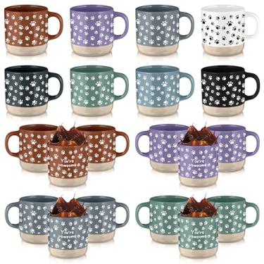 Imagem de Meanplan 8 peças de presentes de Natal veterinários 368,5 g Caneca de café de cerâmica veterinária You're Pawsome Mug Thank You Gifts Vet Tech Apreciation Cup for Veterinary Medicine Assistant Nurse